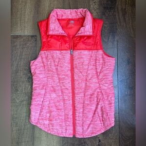 The North Face Puffer Vest Full Zip Jacket Pink Womens Medium